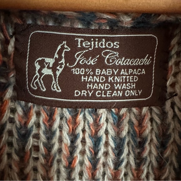 Tejidos José Cotacachi Alpaca Open Cardigan - Picture 3 of 3